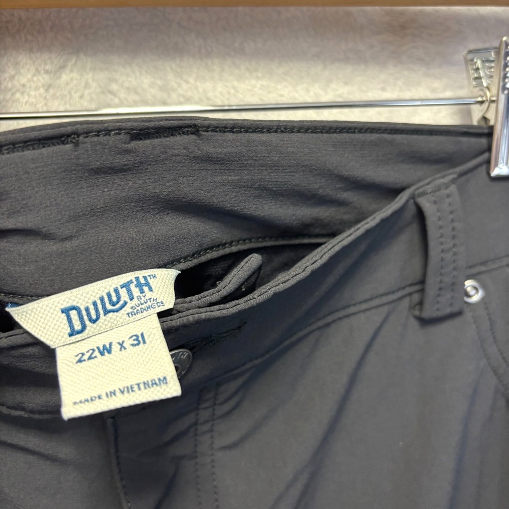 Duluth Trading Co Nylon Hiking Pants Womens 22W x31 Black Outdoor Zipper Pockets - Picture 5 of 16